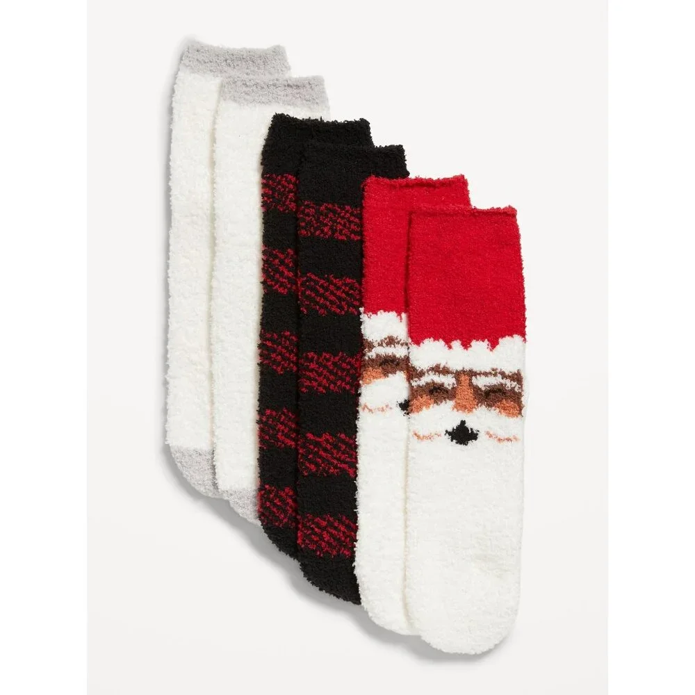 Old Navy women's Santa cozy socks NWT